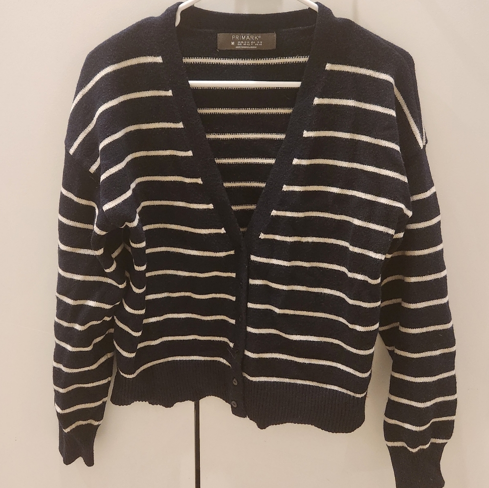 Navy stripped cardigan